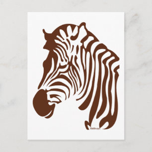 Cartão Postal Zebra
