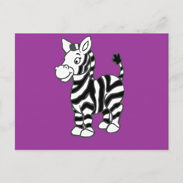 Cartão Postal Zebra (Frente)