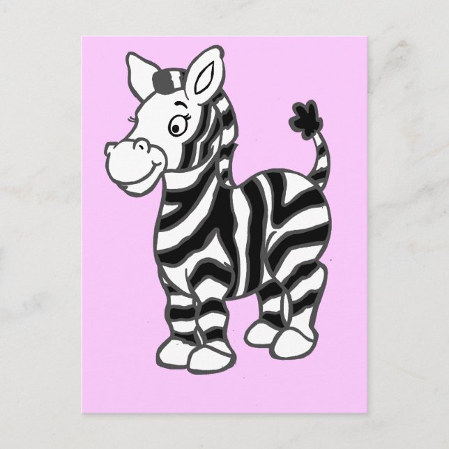 Cartão Postal Zebra (Frente)