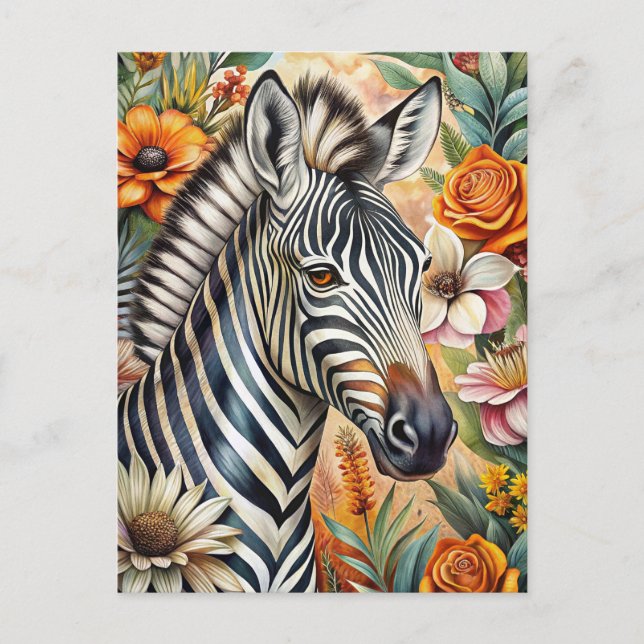 Cartão Postal Zebra (Frente)