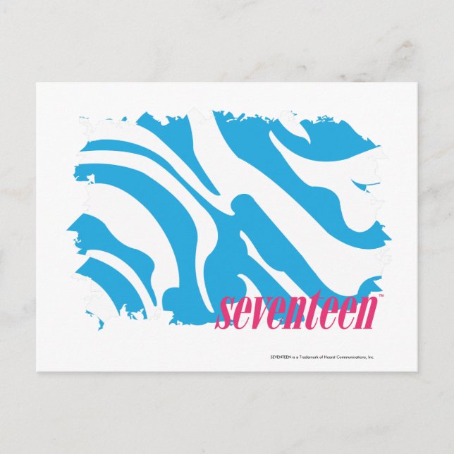 Cartão Postal Zebra Aqua 4 (Frente)