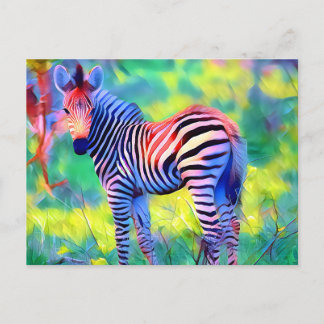 Cartão Postal zebra bebê africana