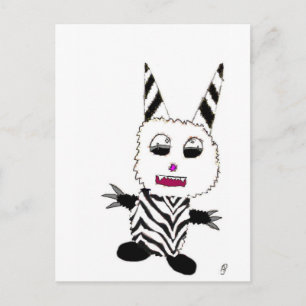 Cartão Postal Zebra Gremlin