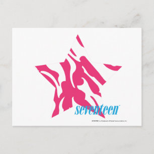 Cartão Postal Zebra Magenta 4