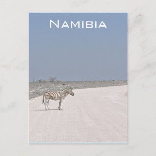 Cartão postal Zebra, Namíbia