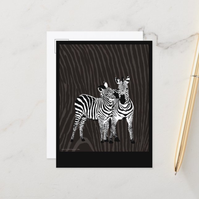 Cartão Postal Zebra Play (Frente/Verso In Situ)