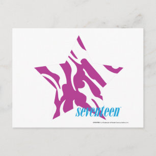 Cartão Postal Zebra Roxo 4