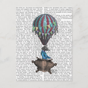 Cartão Postal Zebra voadora