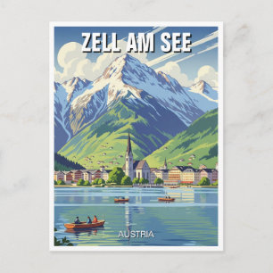Cartão Postal Zell am See Austria Viagem