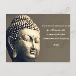 Cartão Postal Zen Buddha Cherish Mãe Citação Inspiradora