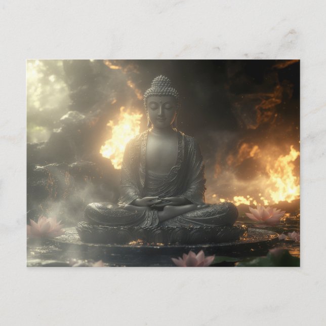 CARTÃO POSTAL ZEN - BUDISMO - MEDITAÇÃO (Frente)