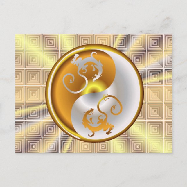 Cartão Postal Zen Dragon (Frente)