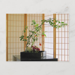 Cartão Postal zen flower arrangement