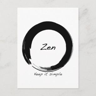 Cartão Postal Zen: Mantenha-o simples