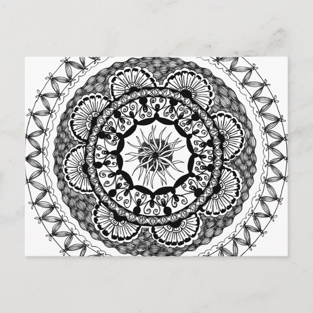 Cartão postal Zendala "Ona" (Frente)