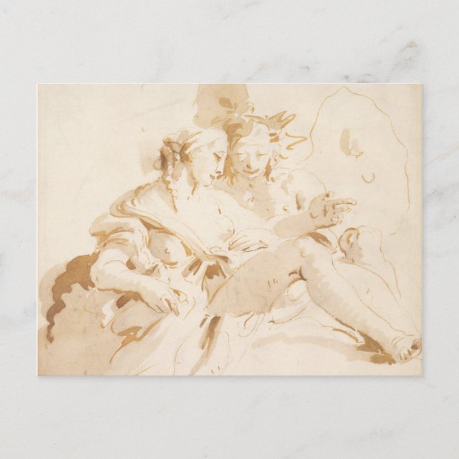 Cartão Postal Zephyr e Flora (Frente)