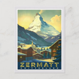 Cartão Postal Zermatt - Capturar o Matterhorn Majestoso