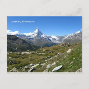 Cartão postal Zermatt Matterhorn Swiss Alps