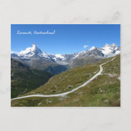 Cartão Postal Zermatt Swiss Alps Matterhorn