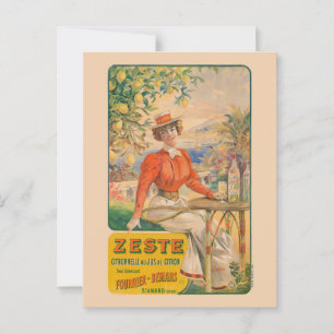 Cartão Postal Zeste Citronnelle Poster vintage 1904