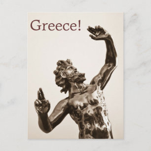 Cartão Postal Zeus, deus grego