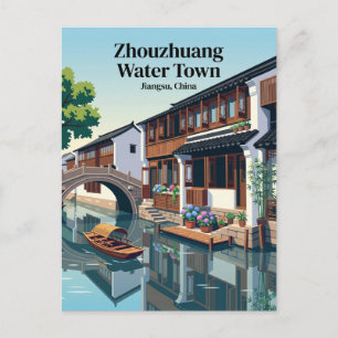 Cartão Postal Zhouzhuang Cidade da Água China