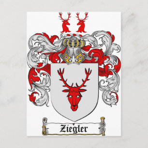 Cartão Postal Ziegler Casaco de Braços / Ziegler Family Crest