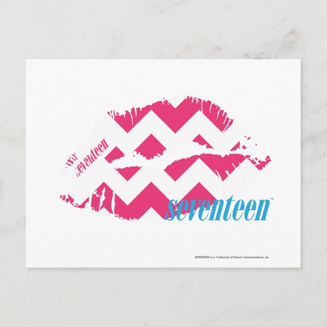 Cartão Postal ZigZag Magenta (Frente)