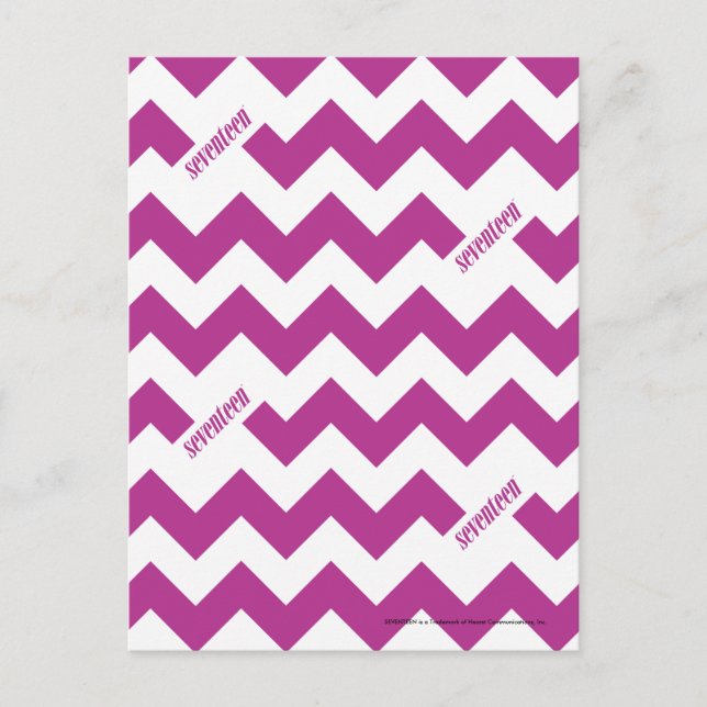 Cartão Postal ZigZag Roxo (Frente)
