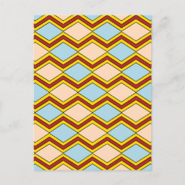 Cartão Postal Zigzags e Abstrato de Ouros