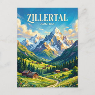 Cartão Postal Zillertal Áustria