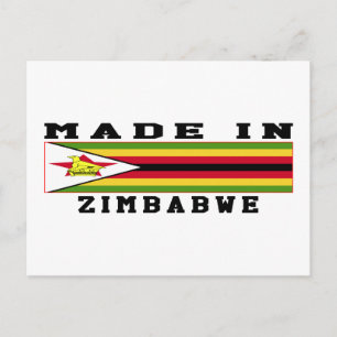 Cartão Postal Zimbábue feito em Designs