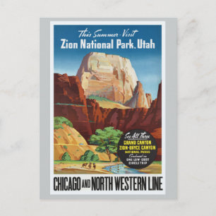 Cartão Postal Zion National Park, Utah America Viagem