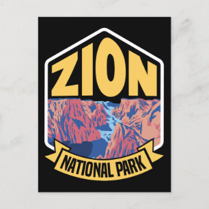 Cartão Postal Zion Nationalpark Retro