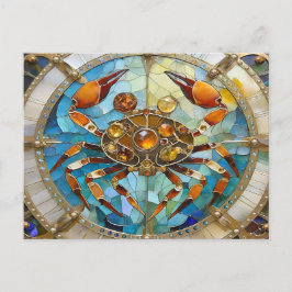 Cartão Postal Zodiac - Cancer O Caranguejo