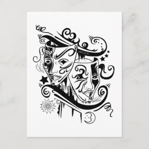 Cartão Postal Zodiac - Gemini