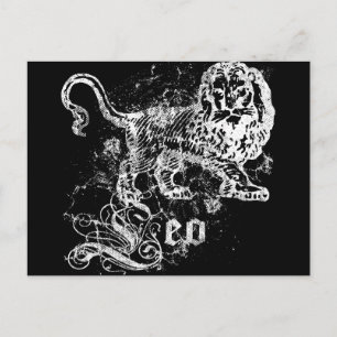 Cartão Postal Zodiac Leo