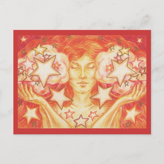 Cartão postal Zodiac Libra (Frente)