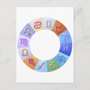 Cartão Postal Zodiac Ring