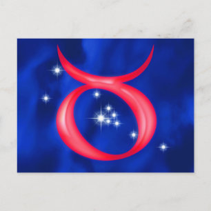 Cartão Postal Zodiac sign Taurus