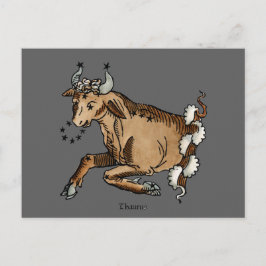 Cartão Postal Zodíaco: Taurus, 1482