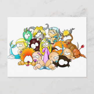 Cartão Postal ZodiaK bebês