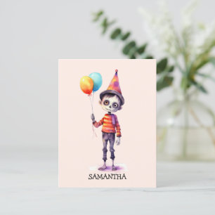 Cartão Postal Zombie Adorável - Halloween Bonito (4)