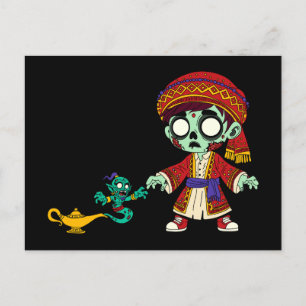 Cartão Postal Zombie Aladdin e Zombie Genie