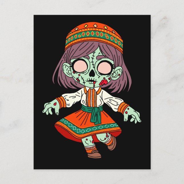 Cartão Postal Zombie armênio-cega (Frente)