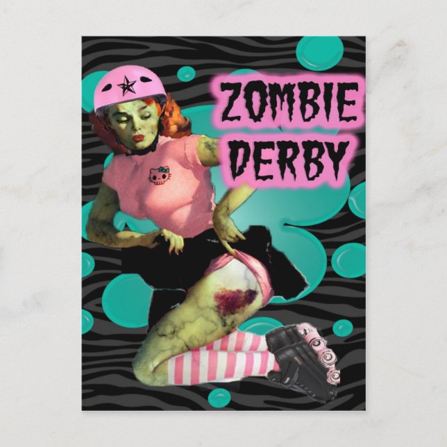 Cartão Postal Zombie Derby (Frente)