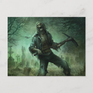 Cartão Postal Zombie Graveyard, Cartão-postal