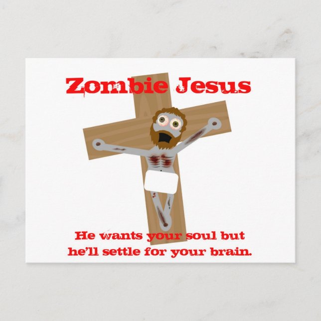 Cartão Postal Zombie Jesus (Frente)