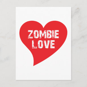 Cartão Postal Zombie Love