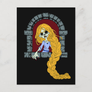Cartão Postal Zombie Rapunzel